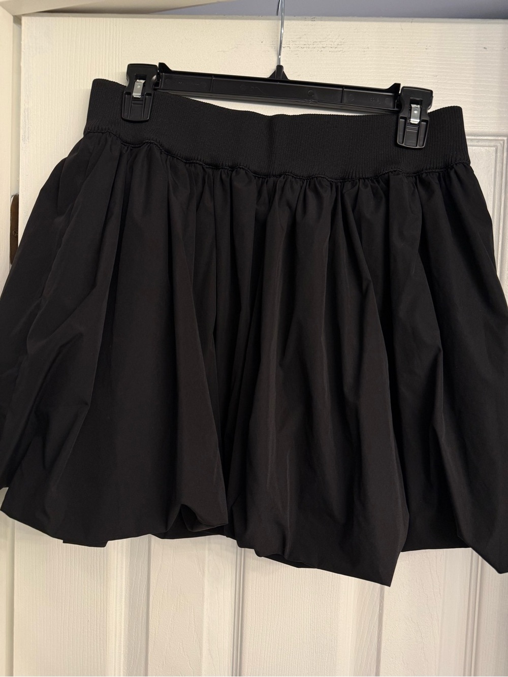 Astr Black Mini Bubble Skirt
